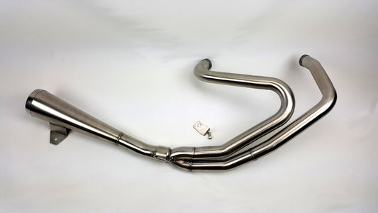 1988-2003 Harley Davidson Sportster Full 2-1 Exhaust Stainless Steel Brushed