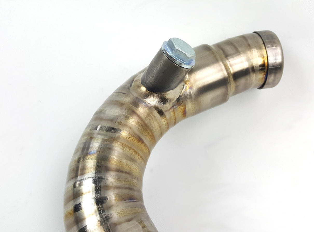 1984-2014 Harley LAF 2" Drag Pipes Exhaust Raw Titanium
