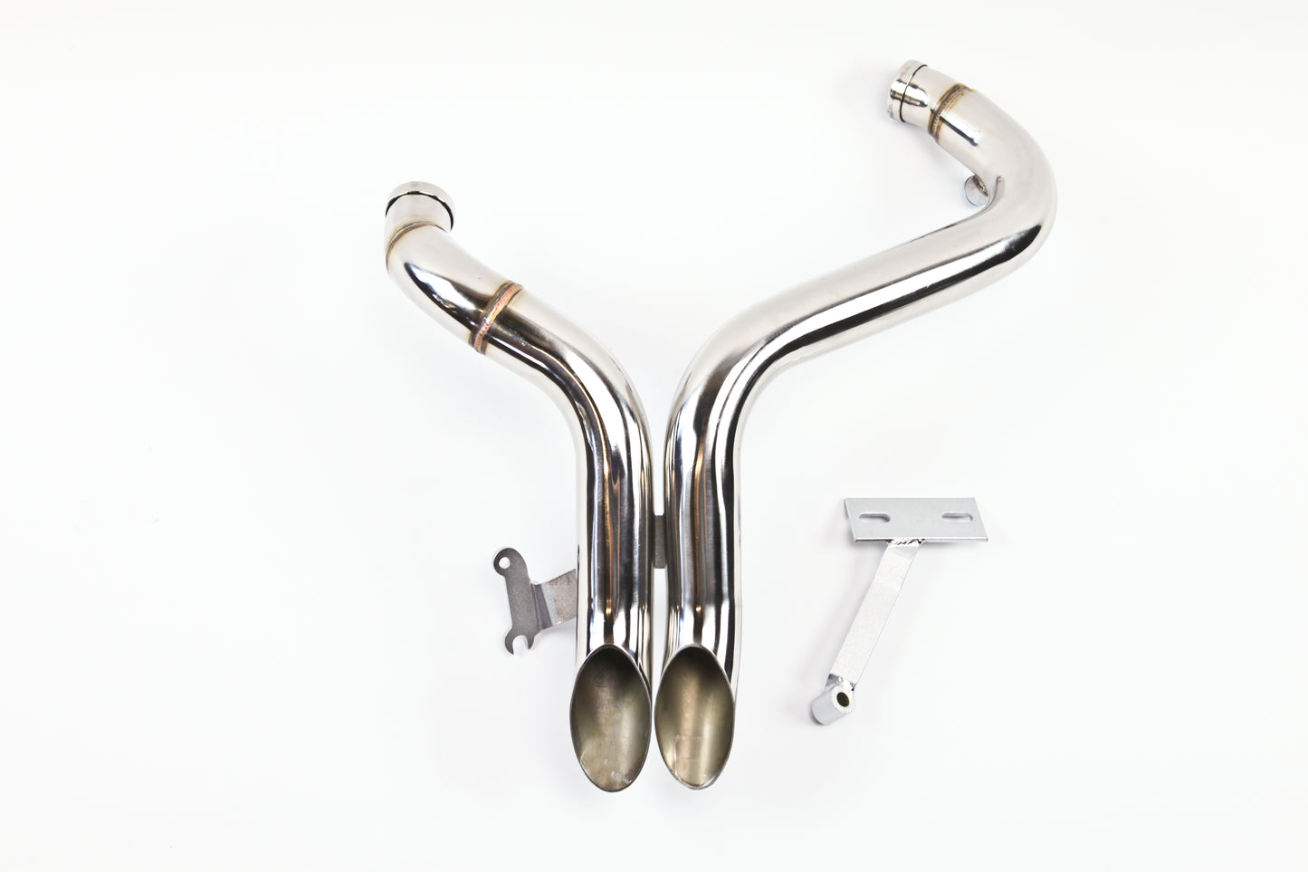 1984-2014 Harley Polished LAF 2 Inch Drag Pipes Exhaust