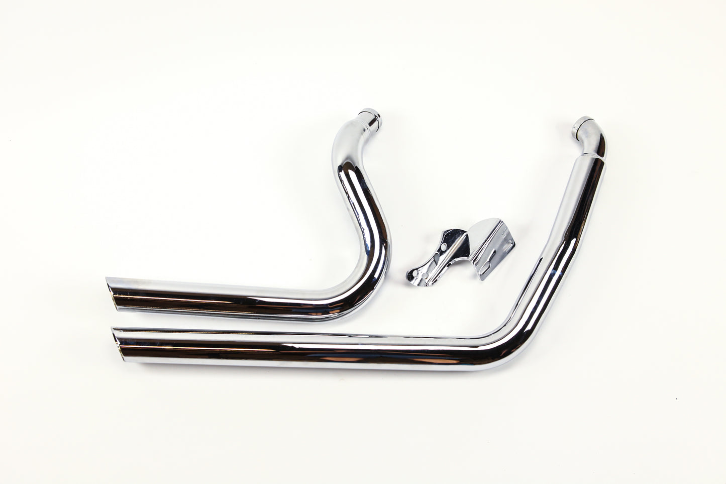 95-05 Harley Davidson Dyna Wide Glide Straight Pipe Chrome 2.25" Exhaust