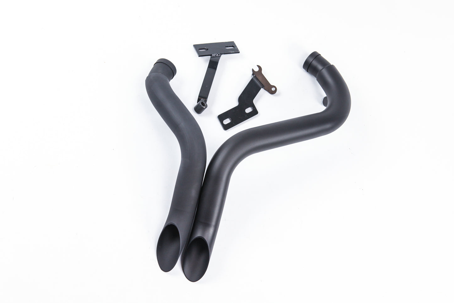 1984-2014 Harley Black LAF 2 Inch Drag Pipes Exhaust