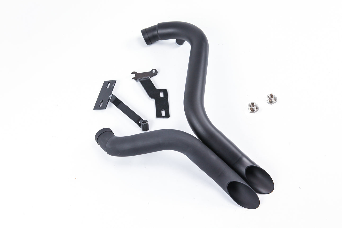 1984-2014 Harley Black LAF 2 Inch Drag Pipes Exhaust