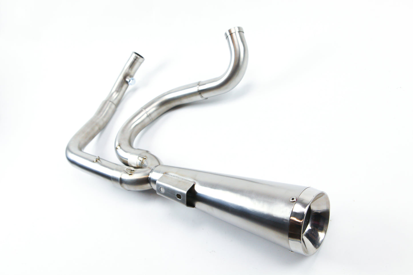 2004-2017 Harley Drag Exhaust Brushed Stainless 2-1 Full Sportster 883/1200 HD