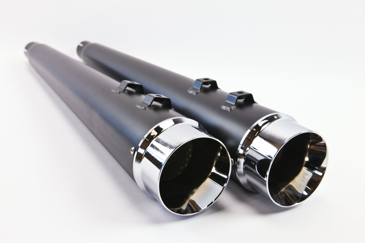 1995-2015 Harley Davidson Touring Pipes Megaphone Slip-On Mufflers Exhaust Black