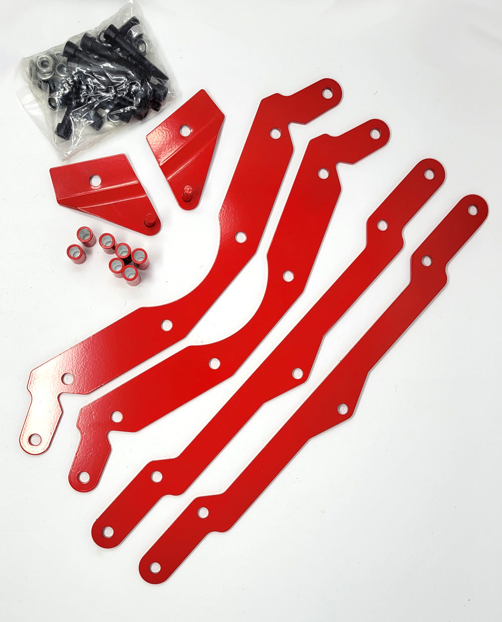 07-14 Polaris RZR 800 RZR Adjustable 3" Lift Kit Sway Bar Quick Disconnect Red