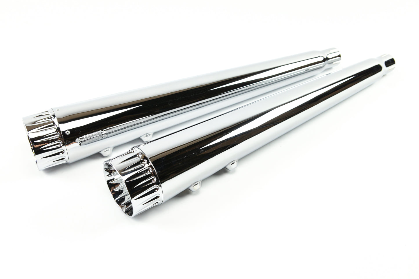 1995-2015 Harley Davidson Megaphone Fluted Slip-On Mufflers Exhaust