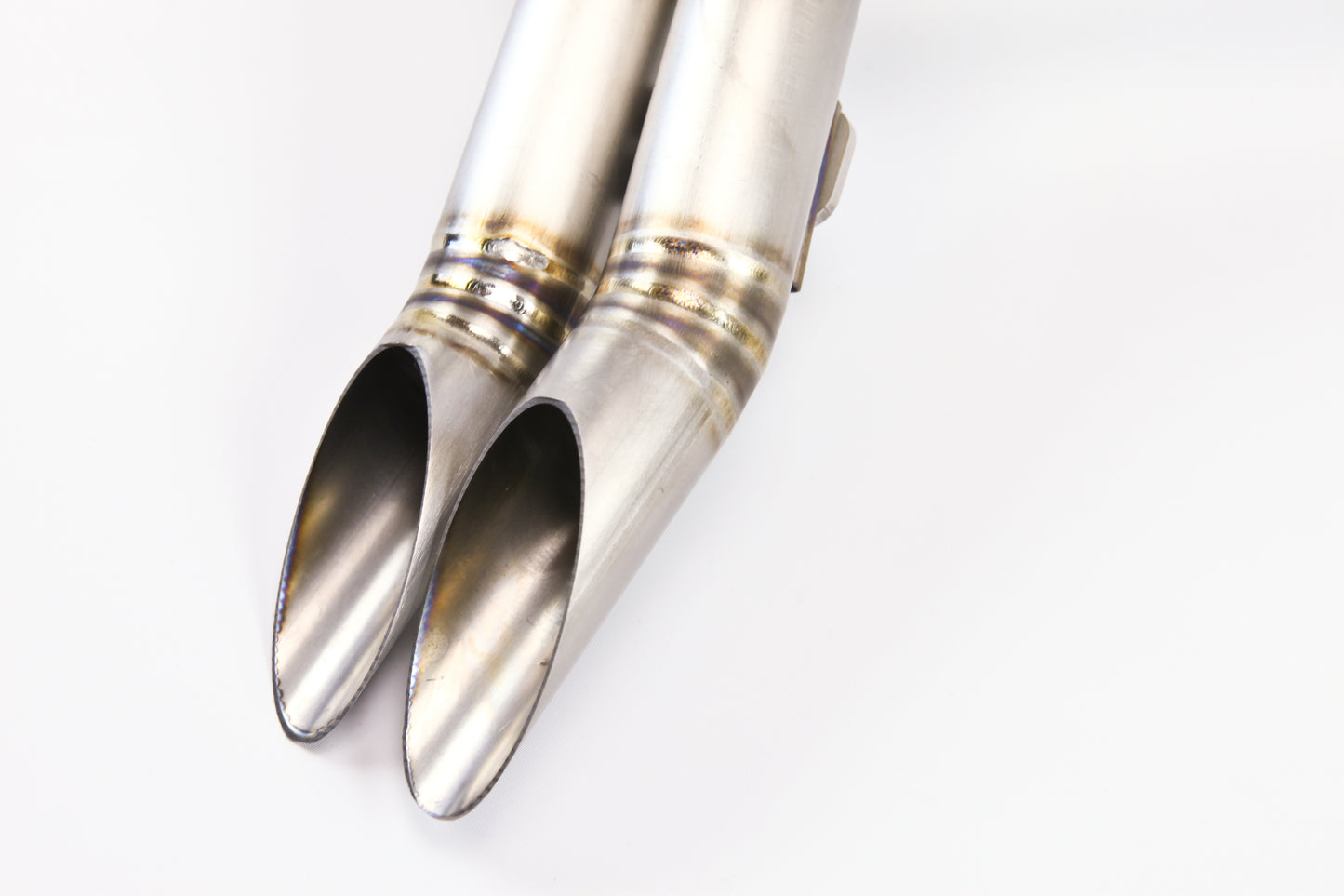1984-2014 Harley LAF 1.75" Drag Pipes Exhaust Raw Titanium