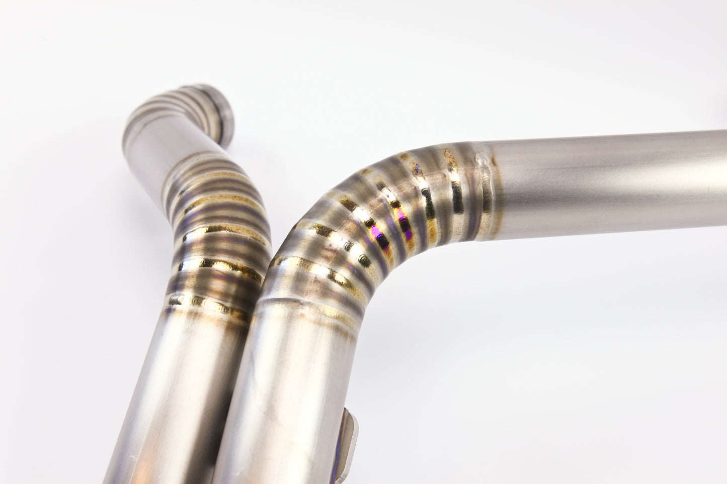 1984-2014 Harley LAF 1.75" Drag Pipes Exhaust Raw Titanium