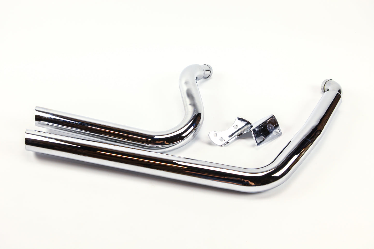 95-05 Harley Davidson Dyna Wide Glide Straight Pipe Chrome 2.25" Exhaust